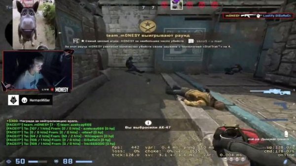 MONESY DESTROYS 3500 ELO FACEIT (CS:GO)