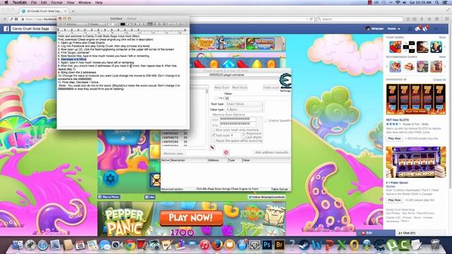 Candy Crush Soda Saga - Moves Hack (Cheat Engine) For Mac and PC смотреть онлайн