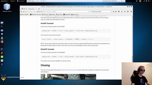 Spectrum Painter w/ BladeRF on Kali Linux - Software Defined Radio Series #19 смотреть онлайн