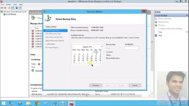Windows Server 2012 backup and restore (Restore From A Server Backup) смотреть онлайн