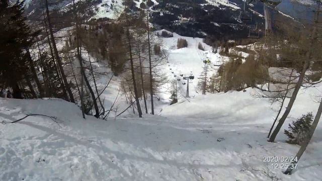 Extrem steep slope 💀💀💀 - Nassfeld Gartnerkofel ✅ смотреть онлайн