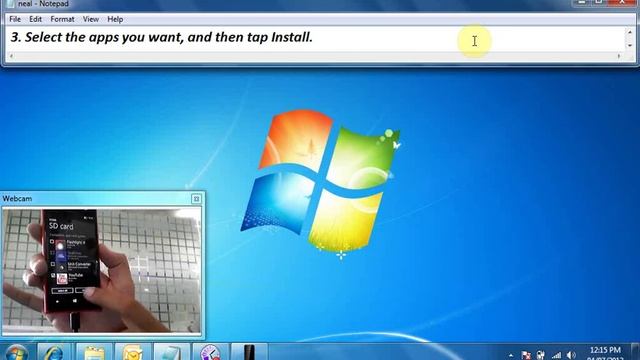How To install apps and games from Memory card On Windows Phone 8 смотреть онлайн