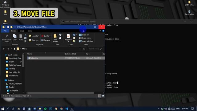#4 Basic commands copy, move, rename, ver, shutdown (Command Prompt) | CMD Full Course in Hindi Urd смотреть онлайн