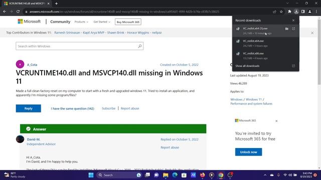 Fix MSVCP140.DLL is missing from your computer [English] смотреть онлайн