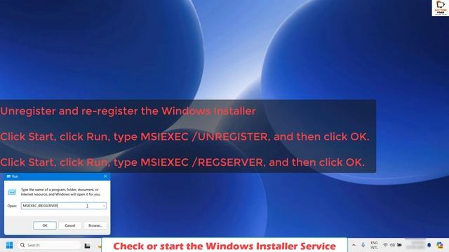 Solution "Windows Installer Service could not be accessed" in Windows 11 смотреть онлайн