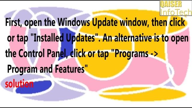 How do I find out what Windows updates have been installed | windows 10 | Qaiser Infotech смотреть онлайн