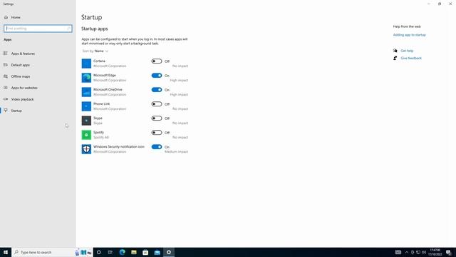 Disable startup apps in Windows with few clicks