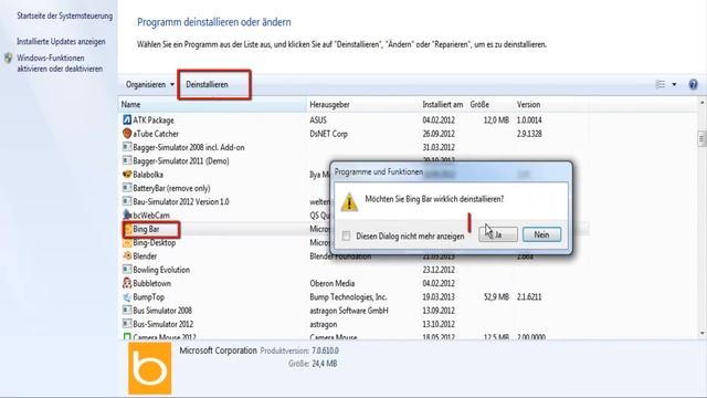 Bing Desktop deinstalieren bzw. entfernen смотреть онлайн