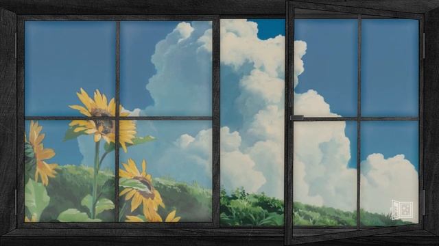 Ghibli Window | Studio Ghibli | Lofi | Projector | HD | My Neighbor Totoro | となりのトトロ