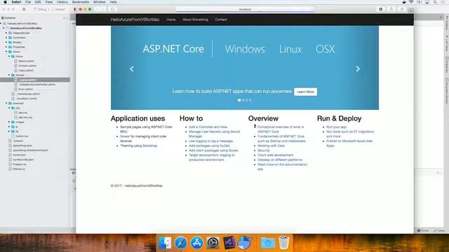 Connect; 2017 ASP NET Core cloud back ends and web apps in Visual Studio for Mac смотреть онлайн