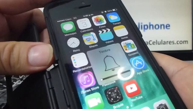 como silenciar la camara del iphone 5S 5C 5 4 iOS 7 español Channeliphone смотреть онлайн