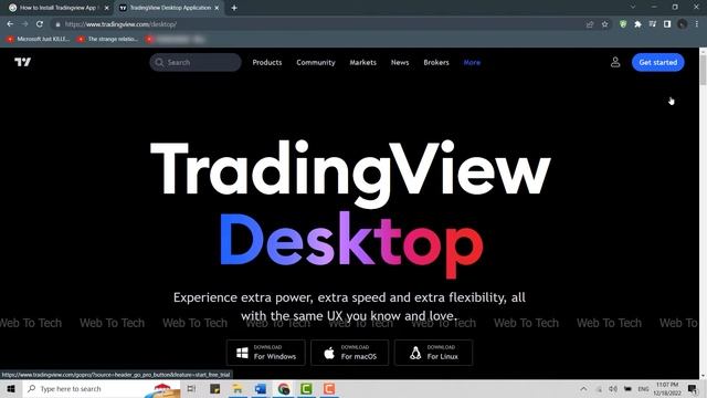 How to Install TradingView App for Windows 2023 | Tradingview PC App @webtotech смотреть онлайн