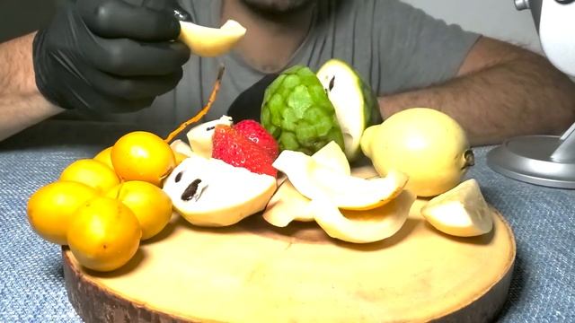 🍓 #1 ASMR Tropical Fruits (Eating Sounds)Sweet Guava, Strawberry, Custard Apple, Dates(SON EDITION🙂 смотреть онлайн