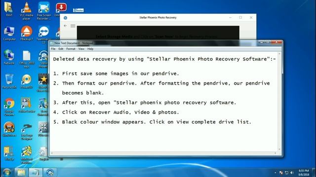 Deleted data recovery by using " Stellar Phoenix Photo Recovery Software". смотреть онлайн