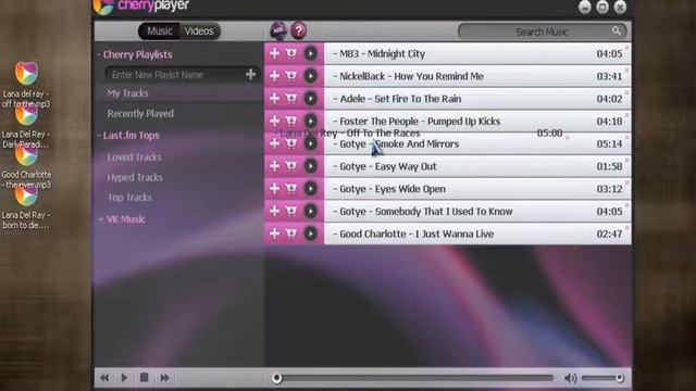 Drag&Drop: add tracks/videos from Windows into right playlist in position where files were dropped. смотреть онлайн