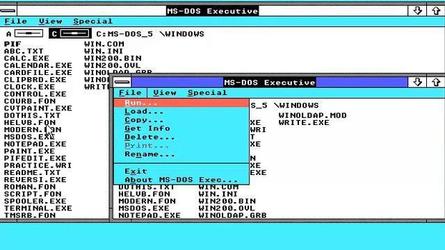 Microsoft Windows Version 2.03 (1987-1988) on Intel Inside Pentium смотреть онлайн