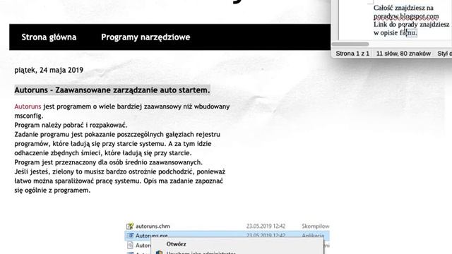 Autoruns - Zaawansowane zarządzanie auto startem. Porady o Windowsie - Windows bez tajemnic смотреть онлайн
