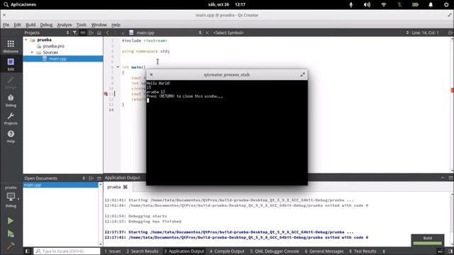 Instalación de Qt en Linux y depurador смотреть онлайн