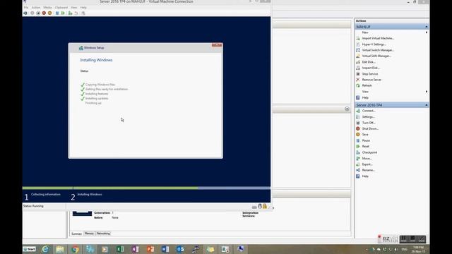 Install Windows Server 2016 TP4 (No Desktop Experience) On Hyper-V VM смотреть онлайн