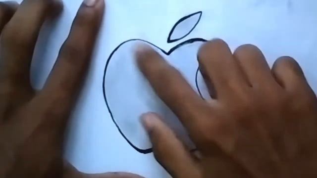 How to shade a metal easy|Apple logo|step by step drawing смотреть онлайн