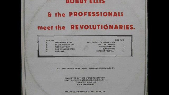 Bobby Ellis & The Professionals Meets The Revolutionaries - Rocking Jamboree (1977) смотреть онлайн