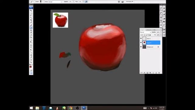 Apple Speed paint ::Photoshop:: смотреть онлайн
