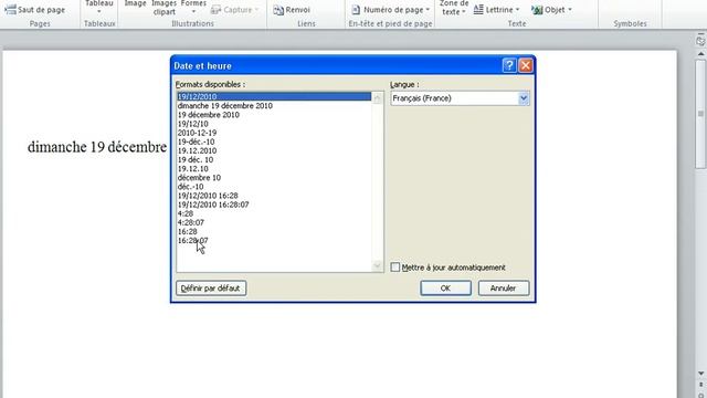 Mettre à jour automatiquement la date à l'ouverture d'un document dans Microsoft Office Word 2010 смотреть онлайн
