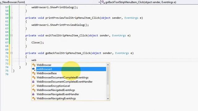 Simple Web Browser C# Microsoft Visual Basic 2012 (Part -2) смотреть онлайн