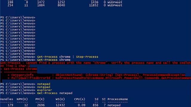 POWERSHELL IN English TUTORIAL 3: GET-PROCESS AND HISTORY смотреть онлайн