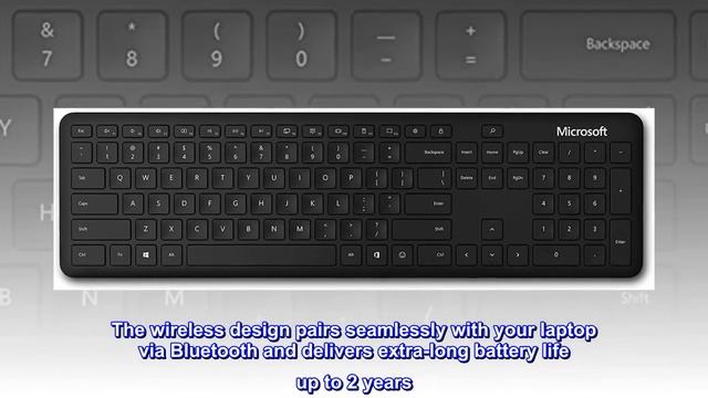 Microsoft Bluetooth Keyboard Black смотреть онлайн