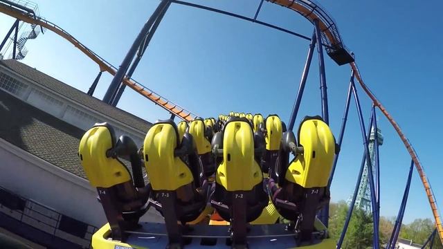 Dominator Roller Coaster Back Seat POV Kings Dominion 60 FPS