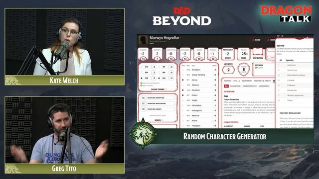 Dragon Talk: Random Character Generator, 6/14/19 смотреть онлайн