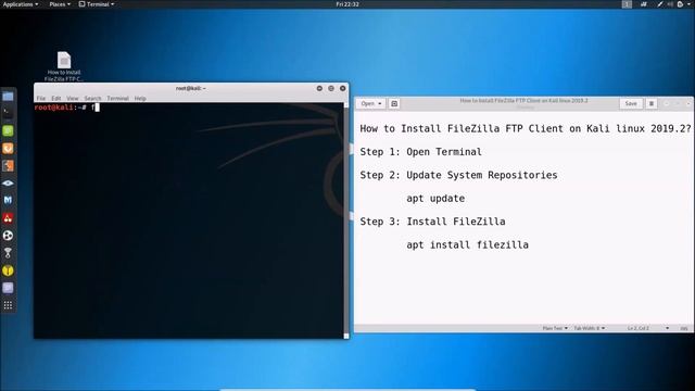 How to Install Filezilla FTP Client on Kali Linux 2019.2? смотреть онлайн