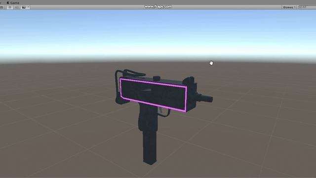 Mac 10 model with color changing accents and glowing shader. смотреть онлайн