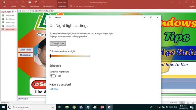 Class 15. How to Enable Night Light on Windows 10 In Microsoft Windows смотреть онлайн