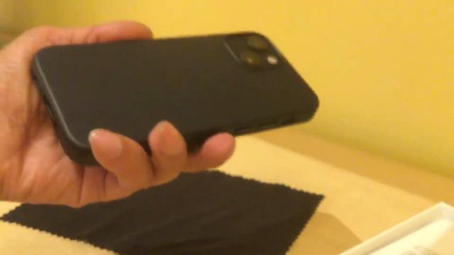 Apple 🍏 iPhone 📱 13 Mini Midnight Black Leater Case смотреть онлайн