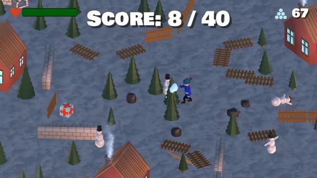 Snowman Attack (Made with Unity & Blender) (iOS & Android) смотреть онлайн