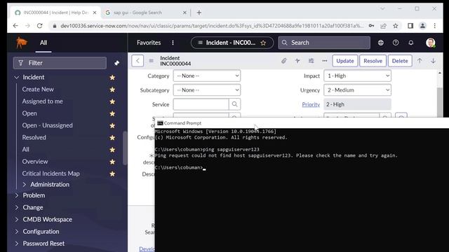 ServiceNow Incident Management, SAP GUI, Windows 7 VM смотреть онлайн