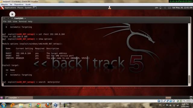 Exploit a Windows sp2 con ms08_067_netapi - meterpreter - смотреть онлайн