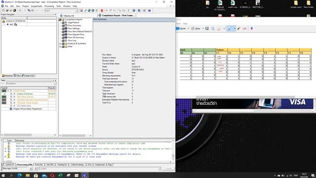 EP 3. Quartus II 8 1 VHDL ออกแบบวงจรจากตารางความจริง смотреть онлайн