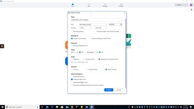 Creating and starting a meeting with the Zoom Client смотреть онлайн