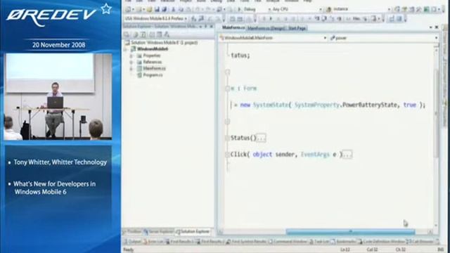 What's New for Developers in Windows Mobile 6 – Tony Whitter clip5 смотреть онлайн