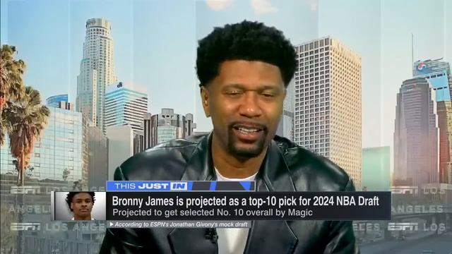 Bronny projected as a Top 10 pick?! 👀 Jalen Rose reacts | This Just In смотреть онлайн