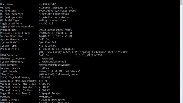 Windows 10 -System information смотреть онлайн