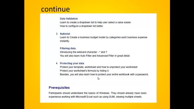 0314 Course Outline Of Excel Intermediate Advance смотреть онлайн