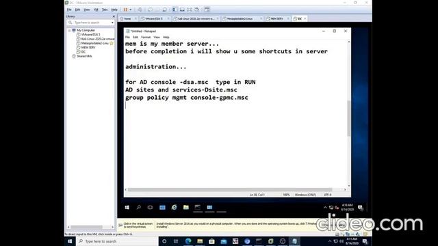 ACTIVE DIRECTORY step by step installation windows server 2016. смотреть онлайн