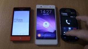 Incoming call & Outgoing call  & alarms Sony Xperia E5+Samsung Galaxy S 3 mini+htc