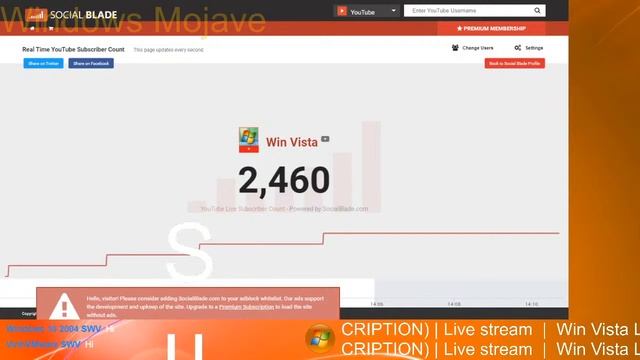 Win Vista live sub count (READ DESCRIPTION) смотреть онлайн