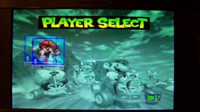 Mario Kart 64 on asus eeePC fullscreen смотреть онлайн