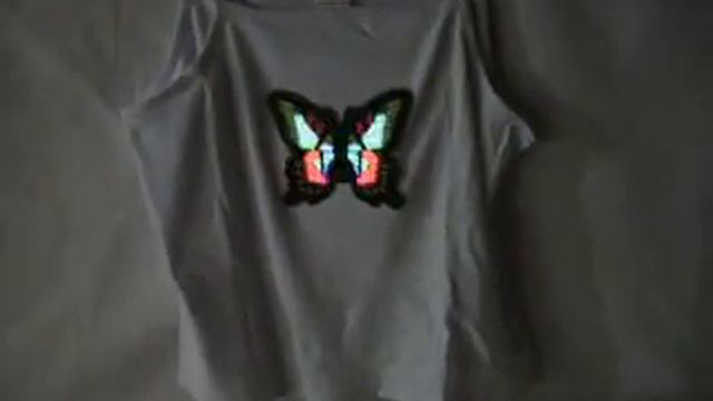 ElectroLuminescent, EL, Flashing T-shirt (Model Butter Fly) смотреть онлайн